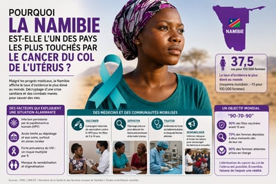 Pourquoi la Namibie est-elle l'un des pays les plus touchés par le cancer du col de l'utérus ?